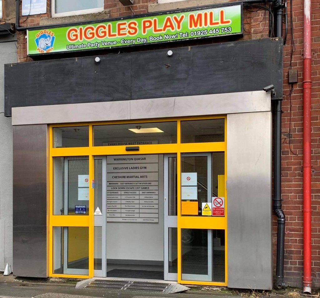 Warrington Music Studio entrance — Evans House, 1st Floor, Unit HL1, Norman St, Warrington, WA2 7HW, studio hire Cheshire